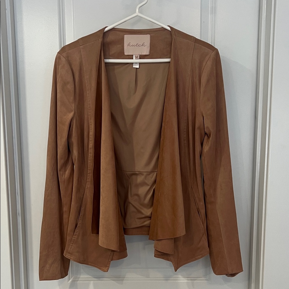 Hutch Women's Faux Suede Open-Front Jacket/Blazer